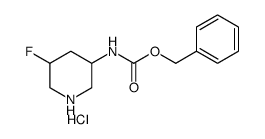 Benzyl 5-Fluoropiperidin-3-Ylcarbamate Hydrochloride结构式