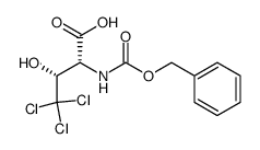 (2R,3R)-2-(((benzyloxy)carbonyl)amino)-4,4,4-trichloro-3-hydroxybutanoic acid Structure