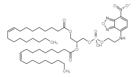 1,2-Dioleoyl-sn-glycero-3-phosphoethanolamine, 7-nitrobenzofurazan-labeled Structure