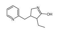 3-ethyl-4-(pyridin-2-ylmethyl)pyrrolidin-2-one结构式