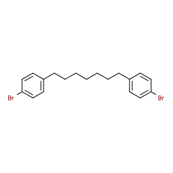 1,7-双(4-溴苯基)庚烷结构式