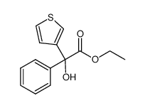 ethyl 2-hydroxy-2-phenyl-2-(thiophen-3-yl)acetate结构式