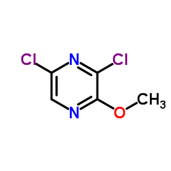 3,5-二氯-2-甲氧基吡嗪结构式