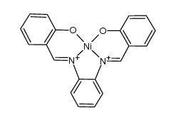 Ni(II) N,N'-bis(salicylidene)-o-phenylenediamine complex Structure