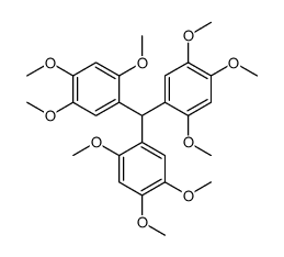 1-[bis(2,4,5-trimethoxyphenyl)methyl]-2,4,5-trimethoxybenzene结构式