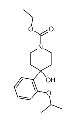 1-Carbethoxy-4-[2-(1-methylethoxy)phenyl]-4-piperidinol Structure
