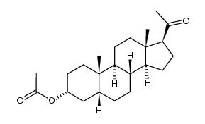 3α-Acetyloxy-5α-pregnan-20-one结构式