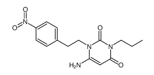6-amino-1-(4-nitrophenethyl)-3-propyluracil Structure