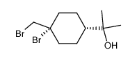 (r-1,c-4)-1,7-dibromo-p-menthan-8-ol Structure