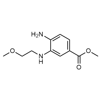 4-氨基-3-((2-甲氧基乙基)氨基)苯甲酸甲酯结构式