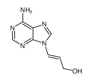 3-(6-aminopurin-9-yl)prop-2-en-1-ol结构式
