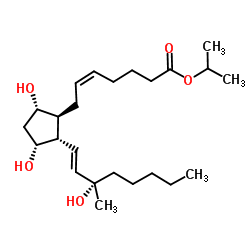 15(S)-15-methyl Prostaglandin F2α isopropyl ester结构式