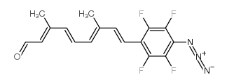 9-(4'-azido-2',3',5',6'-tetrafluorophenyl)-3,7-dimethyl-2,4,6,8-nonatetraenal结构式