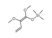 1,2-dimethoxy-1-trimethylsilyloxy-1,3-butadiene Structure