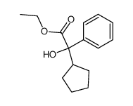 2-cyclopentyl-2-hydroxy-2-phenylacetic acid ethyl ester结构式