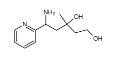 2-(1-amino-3,5-dihydroxy-3-methylpentyl)-pyridine Structure
