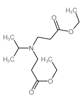 b-Alanine,N-(3-ethoxy-3-oxopropyl)-N-(1-methylethyl)-, ethyl ester Structure