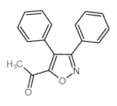 Ethanone,1-(3,4-diphenyl-5-isoxazolyl)- Structure