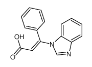 3-(benzimidazol-1-yl)-3-phenylprop-2-enoic acid结构式