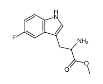 2-amino-3-(5-fluoro-1H-indol-3-yl)-propionic acid methyl ester Structure