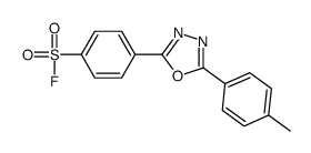 4-[5-(4-methylphenyl)-1,3,4-oxadiazol-2-yl]benzenesulfonyl fluoride结构式