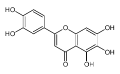 2-(3,4-二羟基苯基)-5,6,7-三羟基-4H-苯并吡喃-4-酮结构式