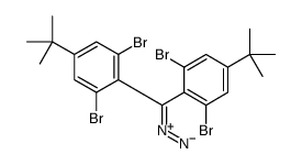 1,3-dibromo-5-tert-butyl-2-[diazo-(2,6-dibromo-4-tert-butylphenyl)methyl]benzene Structure