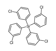 Tetra-(m-chlor-phenyl)-silan结构式