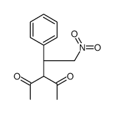 3-[(1R)-2-nitro-1-phenylethyl]pentane-2,4-dione结构式