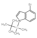 4-溴-1-(叔丁基二甲基硅基)吲哚结构式