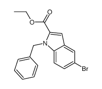 ethyl 1-benzyl-5-bromoindole-2-carboxylate Structure