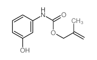2-methylprop-2-enyl N-(3-hydroxyphenyl)carbamate结构式