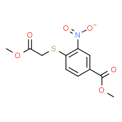 METHYL 4-[(2-METHOXY-2-OXOETHYL)SULFANYL]-3-NITROBENZENECARBOXYLATE结构式