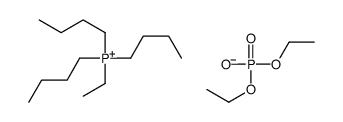 三丁基(乙基)鏻二乙基膦酸盐结构式