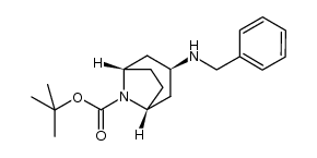 1,1-dimethylethyl endo-3-[(phenylmethyl)amino]-8-azabicyclo[3.2.1]octane-8-carboxylate Structure