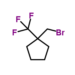 1-(Bromomethyl)-1-(trifluoromethyl)cyclopentane Structure