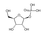β-D-ribofuranosyl-phosphate结构式