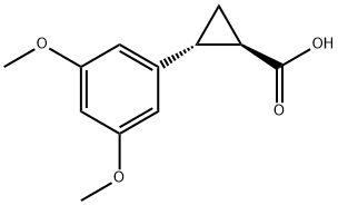 92 反式-2-(35-二甲氧基苯基)环丙烷-1-羧酸结构式