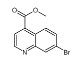7-溴喹啉-4-羧酸甲酯结构式