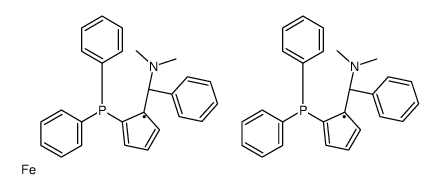 (RP,R′P)-1,1′-双[(S)-α-(二甲氨基)苄基]-2,2′-双(二苯基膦)二茂铁图片