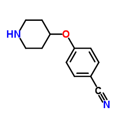 4-(4-哌啶氧基)苯腈结构式