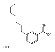 1-heptylpyridin-1-ium-3-carboxamide,chloride结构式