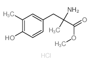 methyl 2-amino-3-(4-hydroxy-3-methylphenyl)-2-methylpropanoate Structure