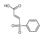 3-(benzenesulfonyl)prop-2-enoic acid Structure