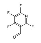 24,5,6-Tetrafluoropyridine-3-carboxaldehyde结构式