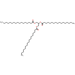 1,2,3-Propanetriyl triheptadecanoate structure