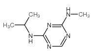 4-(甲基氨基)-6-(异丙基氨基)-1,3,5-三嗪结构式