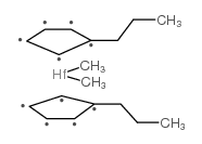 bis(n-propylcyclopentadienyl)hafnium dimethyl Structure