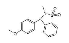 (3R)-3-(4-methoxyphenyl)-2-methyl-3H-1,2-benzothiazole 1,1-dioxide Structure