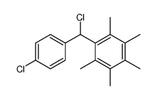 1-[chloro-(4-chlorophenyl)methyl]-2,3,4,5,6-pentamethylbenzene结构式
